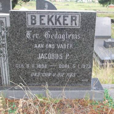 BEKKER Jacobus P. 1898-1973