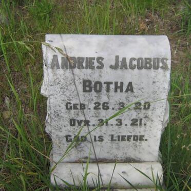 BOTHA Andries Jacobus 1920-1921