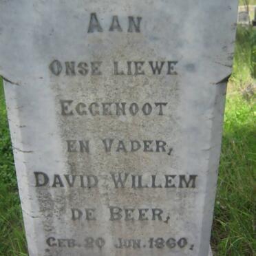 BEER David Willem, de 1860-1918