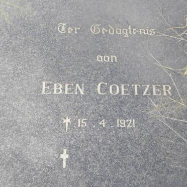 COETZER Eben 1921-