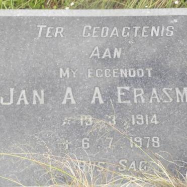 ERASMUS Jan A.A. 1914-1978