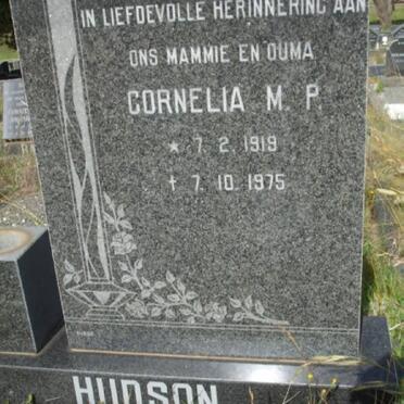 HUDSON Cornelia M.P. 1919-1975