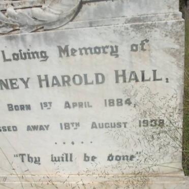 HALL Sydney Harold 1884-1938