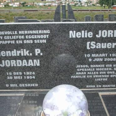 JORDAAN Hendrik P. 1924-1954 &amp; Nelie SAUER 1923-2008