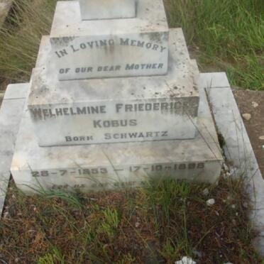 KOBUS Welhelmine Friedericke nee SCHWARTZ 1853-1898