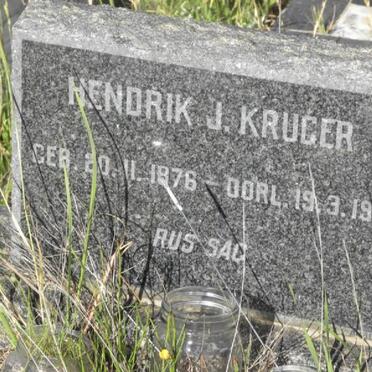KRUGER Hendrik J. 1876-1961