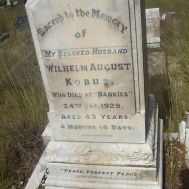 KOBUS Wilhelm August -1929