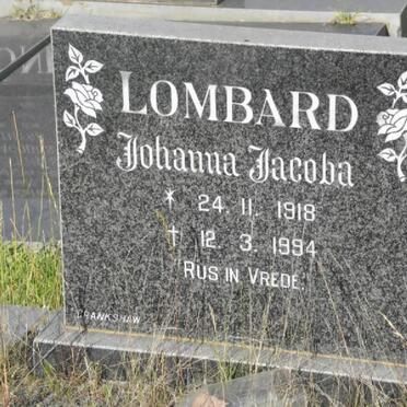 LOMBARD Johanna Jacoba 1918-1994