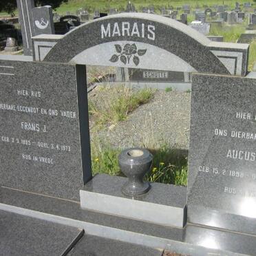 MARAIS Frans J. 1895-1973 &amp; Augusta H. 1898-1974