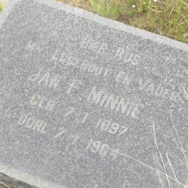 MINNIE Jan F. 1897-1964