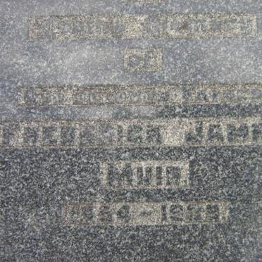 MUIR Frederick James 1854-1938