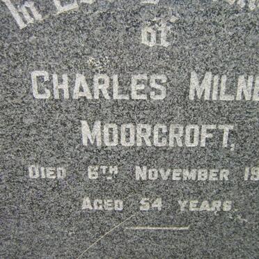 MOORCROFT Charles Milner -1954