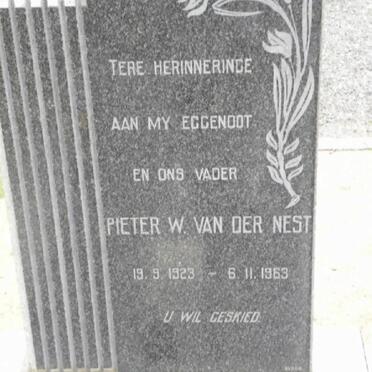 NEST Pieter W., van der 1923-1963