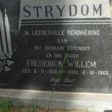 STRYDOM Frederick Willem 1910-1965