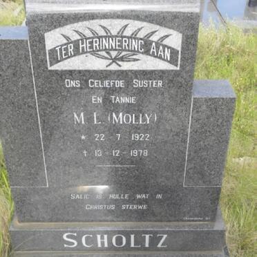 SCHOLTZ M.L. 1922-1978