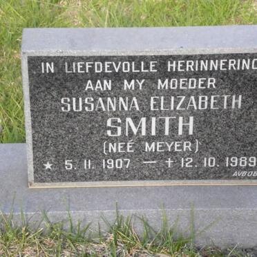 SMITH Susanna Elizabeth nee MEYER 1907-1989
