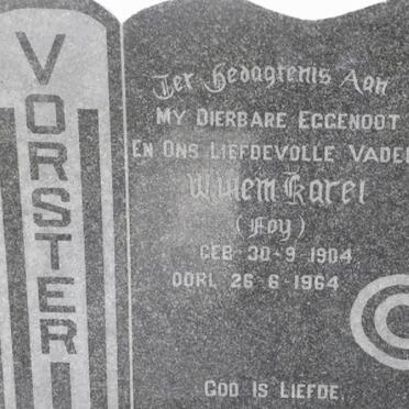 VORSTER Willem Karel 1904-1964