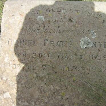 VENTER Daniel Frans 1859-1937