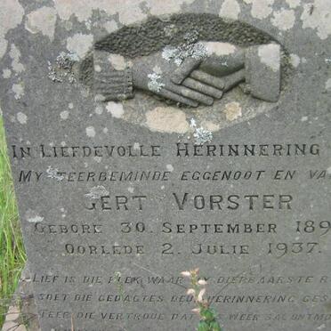 VORSTER Gert 1899-1937
