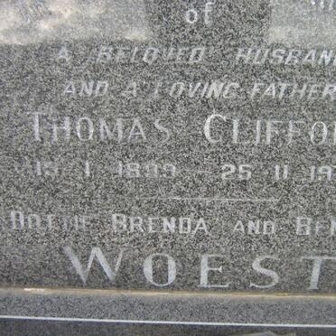 WOEST Thomas Clifford 1899-1975