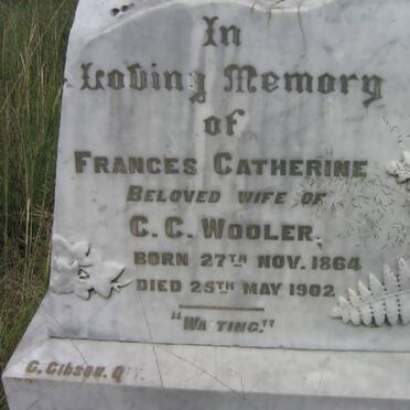 WOOLER Frances Catherine 1864-1902