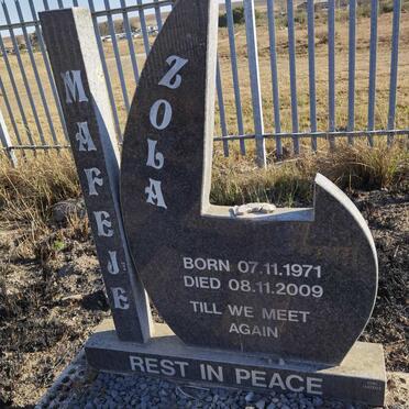 MAFEJE Zola 1971-2009