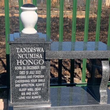 HONGO Tandiswa Ncumisa 1961-2021