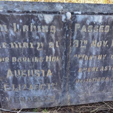 VENABLES Augusta Elizabeth -1945
