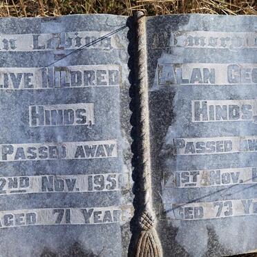 HINDS Alan Cecil -1947 &amp; Olive Mildred -1950