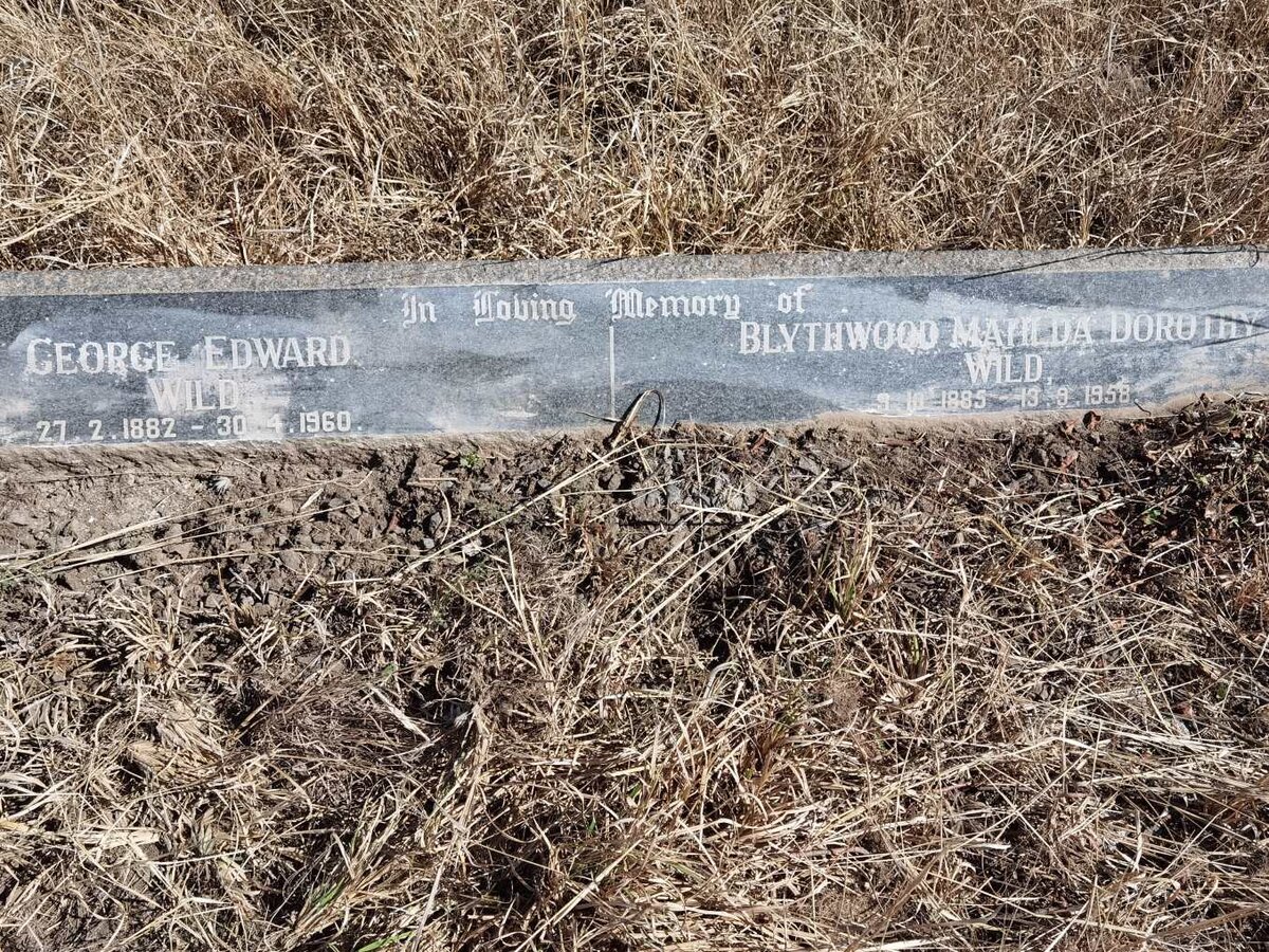 WILD George Edward 1882-1960 &amp; Blythwood Matilda Dorothy 1885-1958
