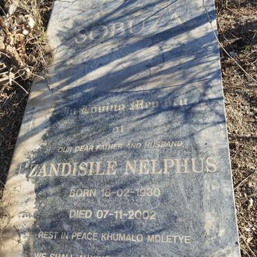 SOBUZA Zandisile Nelphus 1930-2002 &amp; Nomsebenzi Olga 1932-2016