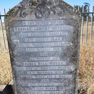 MITCHELL Thomas Lamont 1845-1918 &amp; Agnes Begg Moyes -1890 :: MITCHELL John -1885