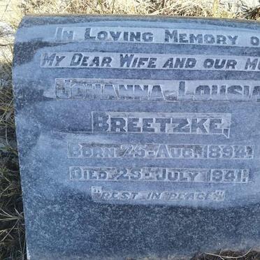 BREETZKE Johanna Louisa 1894-1941