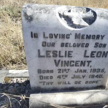 VINCENT Leslie Leon 1935-1940