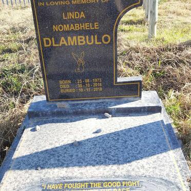 DLAMBULO Linda Nomabhele 1973-2018