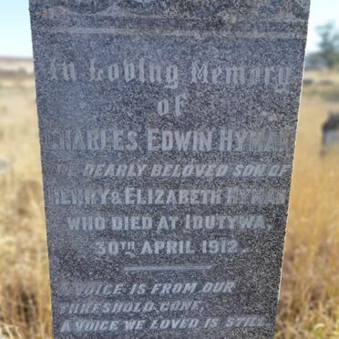 HYMAN Charles Edwin -1912