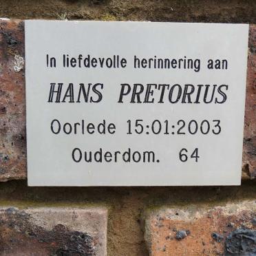 PRETORIUS Hans -2003