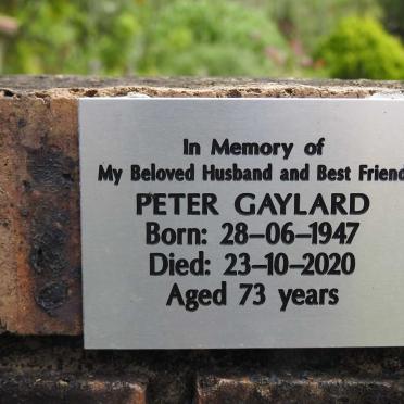 GAYLARD Peter 1947-2020