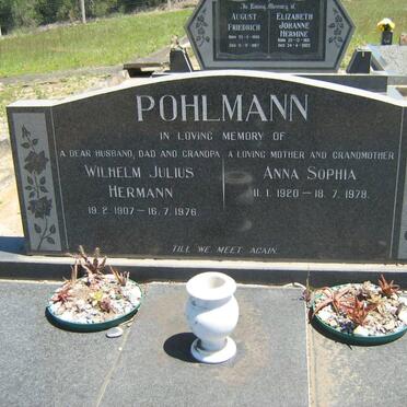 POHLMANN Wilhelm Julius Hermann 1907-1976 &amp; Anna Sophia 1920-1978