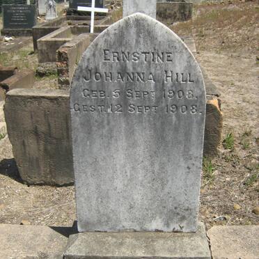 HILL Ernstine Johanna 1908-1908