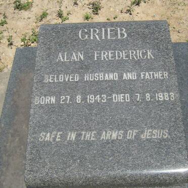 GRIEB Alan Frederick 1943-1983