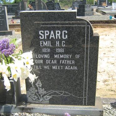 SPARG Emil H.C. 1891-1981 &amp; Wilhelmine A.L. 1891-1975