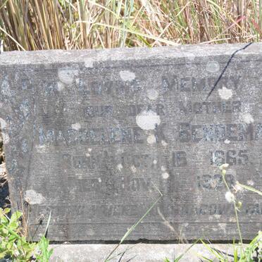 BENDEMANN Magdalene K. 1865-1928