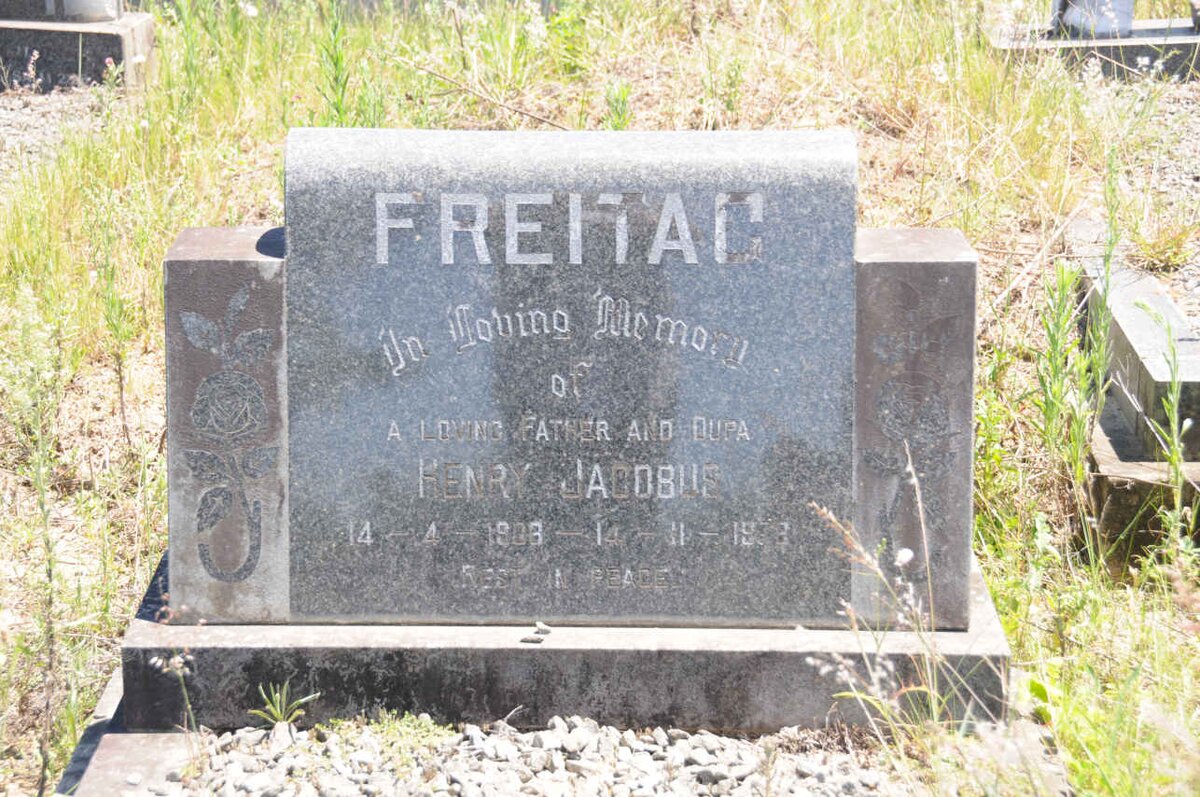 FREITAG Henry Jacobus 1908-1978