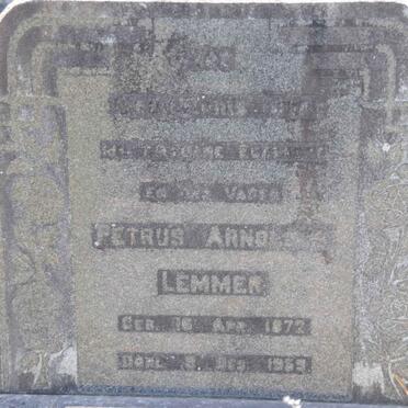 LEMMER Petrus Arnoldus 1872-1959
