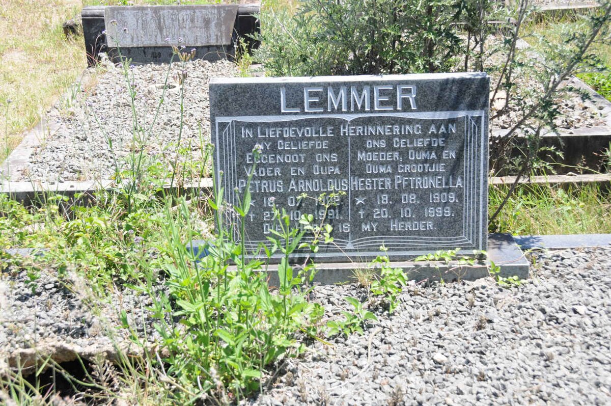 LEMMER Petrus Arnoldus 1902-1991 &amp; Hester Petronella 1909-1999