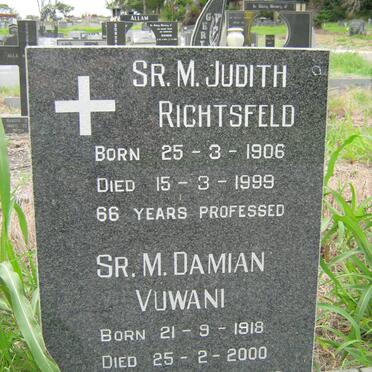RIGHTSFELD Judith 1906-1999 :: VUWANI Damian 1918-2000