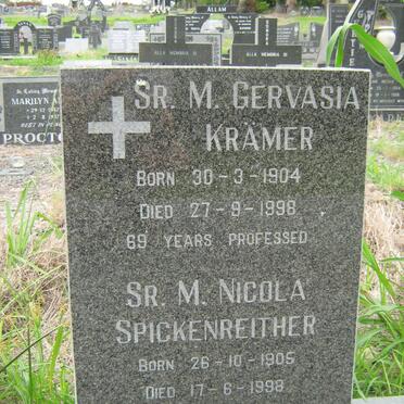 KRAMER Gervasia 1904-1998 :: SPICKENREITHER Nicola 1905-1998