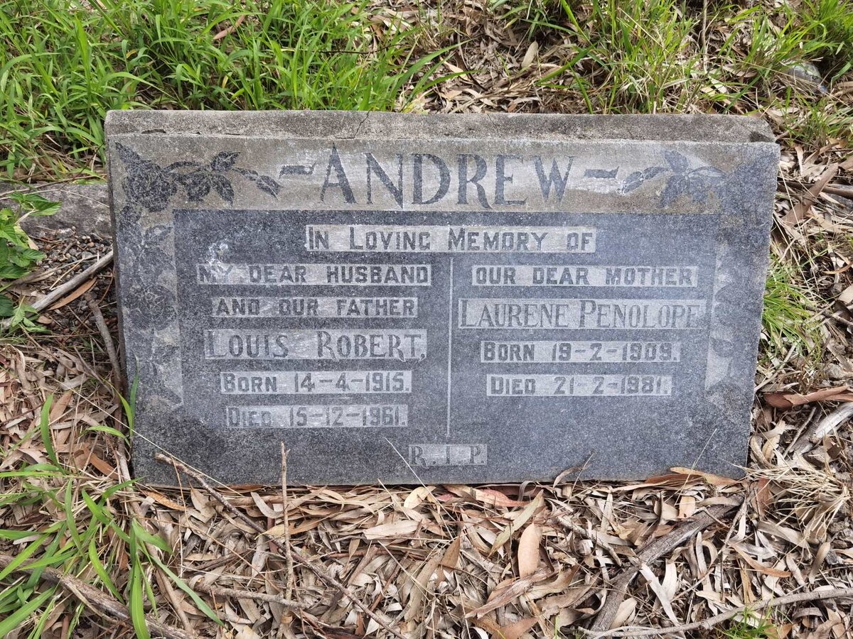 ANDREW Louis Robert 1915-1961 & Laurene Penolope 1909-1981