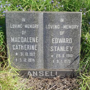 ANSELL Edward Stanley 1910-1975 &amp; Magdalene Catherine 1917-1974